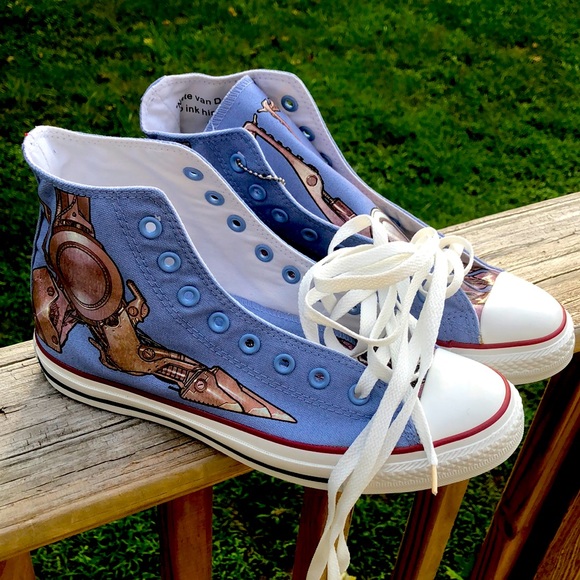Converse Chuck Taylor High Top Nirvana Daniel Johnston Men\'s 10.5 165726C Converse | Shoes | Converse Allstar Tech Hikers Redblue  main image 4